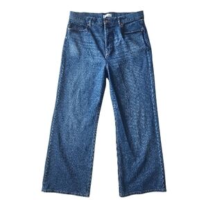 LOFT Women's Wide-Leg Jeans in Indigo Blue